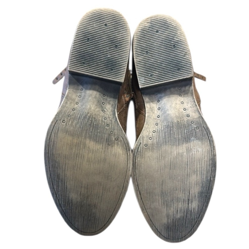 Very G Booties Slip On Side Zipper Closure Tan Womens Size 11 - Picture 9 of 13